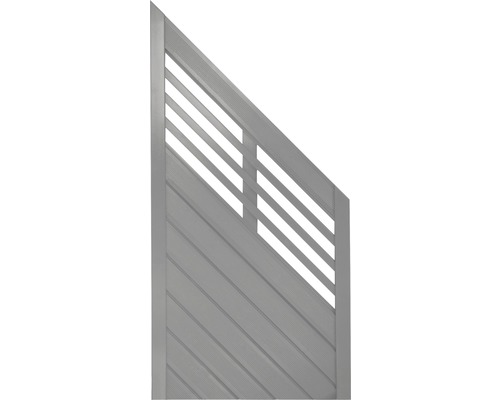 Élément de finition Konsta Style 90 x 180/90 cm à droite, gris clair