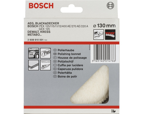 Bosch Polierhaube 130 Millimeter Durchmesser