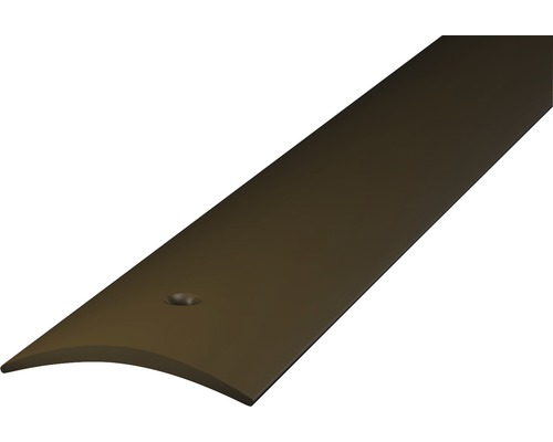 Barre de seuil en PVC rigide marron perforé 30 x 1000 mm