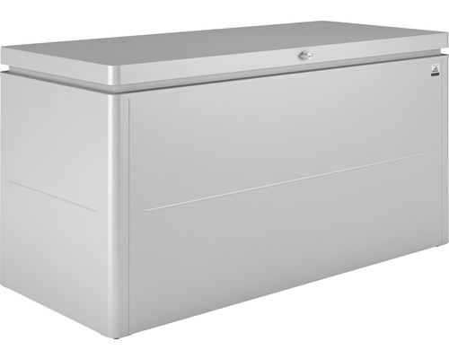Boîte de rangement biohort LoungeBox 160 160 x 70 x 83,5 cm argent métallique