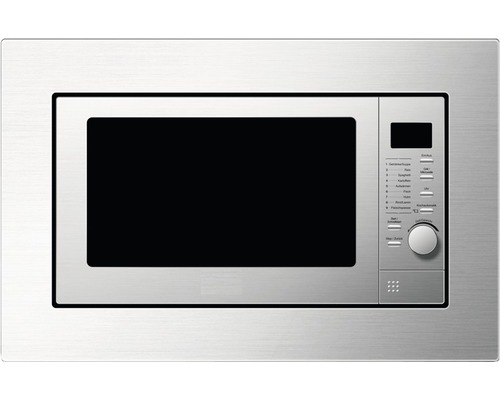 Micro-ondes encastré PKM MW800.8-20G EB 59,5x34x39 cm inox brossé 800 watts avec fonction grill