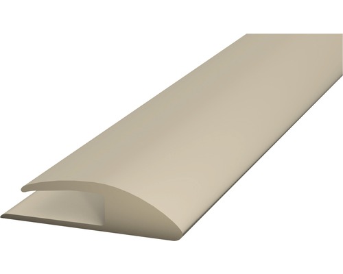 Profilé d'insertion 1 côté en PVC souple beige autocollant 30 x 1000 mm