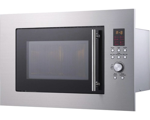 Einbau Mikrowelle mit digitaler Anzeige und Bedienfeld.