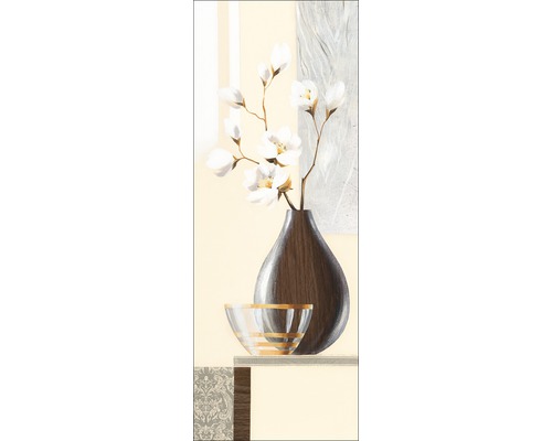 Tableau sur toile Brown Oval Vase I 27x77 cm