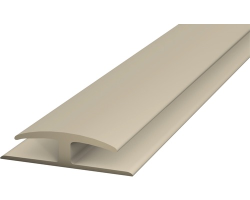 Profilé d'insertion 2 côtés en PVC souple beige autocollant 30 x 1000 mm