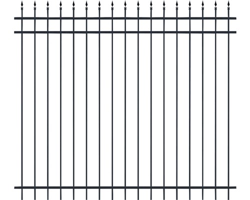 Panneau de clôture ALBERTS Columbus 200 x 180 cm noir