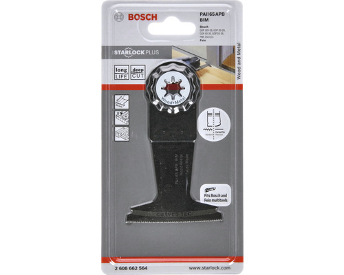 Lame de scie plongeante Bosch PAII 65 APB BIM pour bois et métal dans son emballage