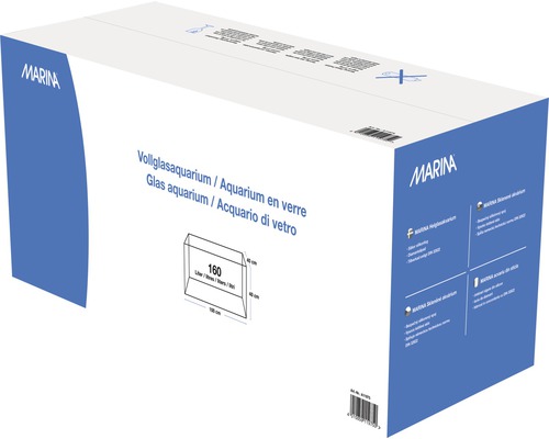 Verpackung eines Marina Vollglas Aquariums