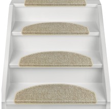 Escalier avec tapis de marche en sisal