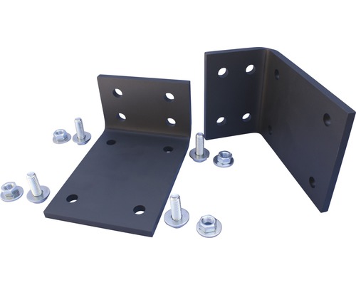 Support de fixation au plafond SOLUNA pour store banne à coffre intégral Exclusiv (lot=2pces) RAL 7016 gris anthracite