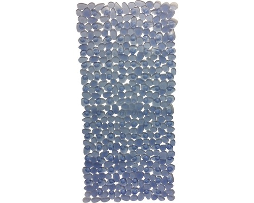 Tapis antidérapant pour baignoire Spirella Riverstone 75 x 36 cm bleu transparent Mosaïque en verre bleu pour la décoration murale et de sol