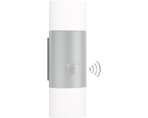 Applique extérieure à capteur Steinel LED 9,8 W 797 lm 3000 K L 910 S argent Applique murale extérieure avec détecteur de mouvement