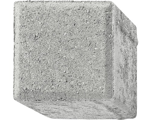 Pavé carré gris 10 x 10 x 8 cm avec chanfrein