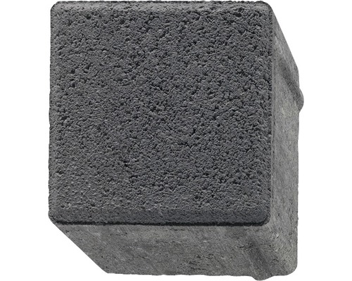 Pavé carré anthracite 10 x 10 x 8 cm avec chanfrein