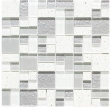 Mosaikfliese aus Glas und Stein