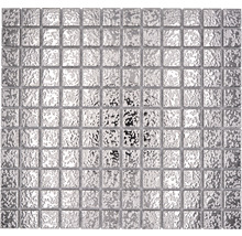 Quadratische Mosaikfliese aus Glas