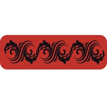 Motif de bordure décoratif avec des éléments floraux