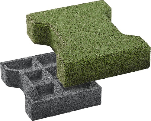 Pavé en double T anti-chute terralastic 180 unités 20x16x4.3 cm vert