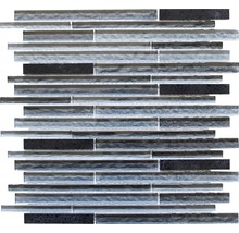 Mosaikfliese mit Glas- und Steinelementen