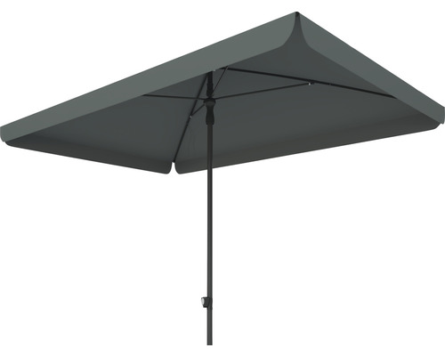 Rechteckiger Sonnenschirm mit mittigem Mast für den Garten