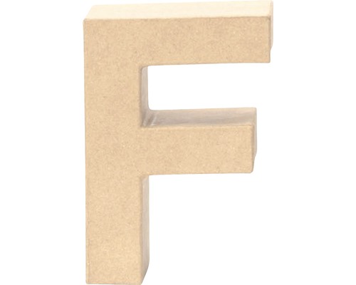 Lettre F carton 17.5x5.5 cm