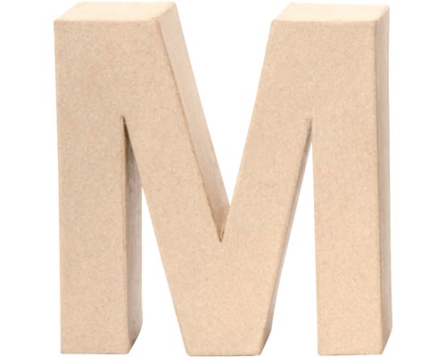 Lettre M carton 17.5x5.5 cm