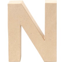 Lettre décorative N en bois