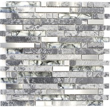 Mosaikfliese aus Glas und Stein