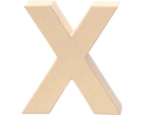 Lettre X carton 17.5x5.5 cm