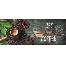 Glasbild Life & Coffee Creation 30x80 cm GLA1845