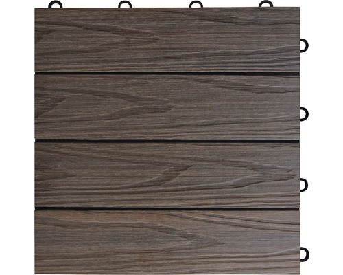 Terrassendiele aus Holzverbundwerkstoff mit Klicksystem