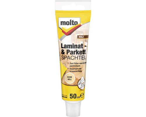 Mastic à enduire pour parquet et stratifié Molto 50 ml Mastic pour stratifié et parquet Molto, tube de 50 ml