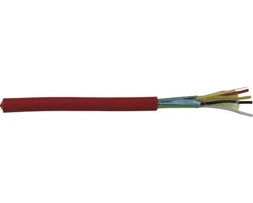 Câble de détection d’incendie J-Y(ST)Y 2x2x0,8 rouge au mètre