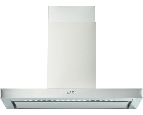 Hotte aspirante en métal avec panneau de commande