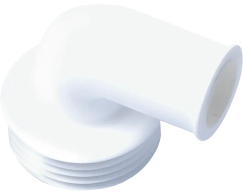 Winkel-Spülrohrverbinder weiß für Druckspüler-0