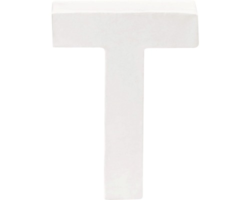 Lettre T carton 10x3.5 cm blanc