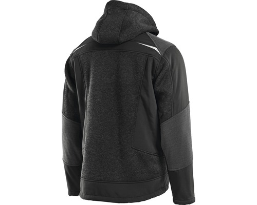 Veste à capuche aspect laine, vue arrière