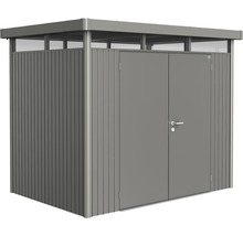 Abri de jardin en métal avec double porte