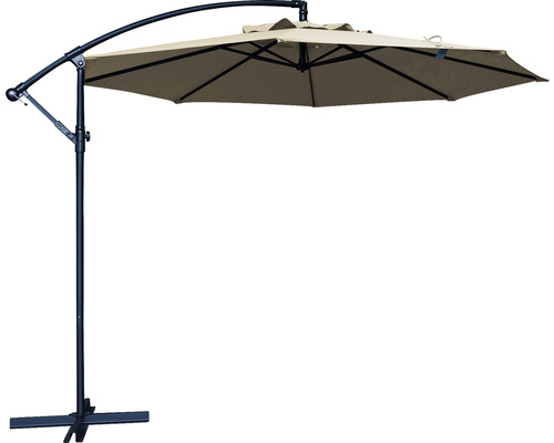 Parasol déporté Soluna Lyon Ø 300 cm hauteur 270 cm écru Parasol déporté Soluna Lyon Ø 300 cm hauteur 270 cm écru