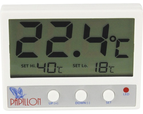 Digitales Innenraumthermometer von Papillon mit Temperaturanzeige