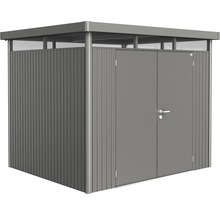 Gartenhaus Biohort HighLine H3 Doppeltür 275 x 235 cm quarzgrau-metallic