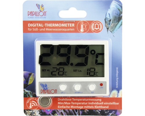 Thermomètre d’aquarium PAPILLON numérique