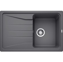 Évier de cuisine gris avec égouttoir