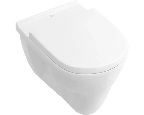 Wand-Tiefspül-WC aus Sanitärkeramik mit WC-Sitz