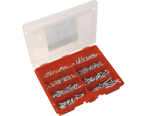 Sortimentskasten mit verschiedenen Schrauben