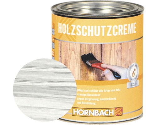 Crème de protection du bois HORNBACH blanc 750 ml-0