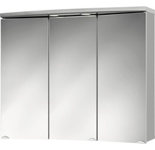 Spiegelschrank Jokey Ancona LED alufarben 83x69 cm IP20