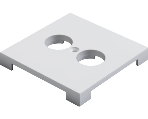 Quadratische Anschlussabdeckung mit zwei Löchern