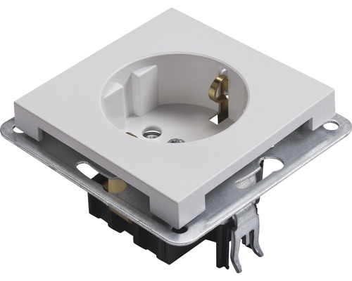 Steckdoseneinsatz mit Metallrahmen