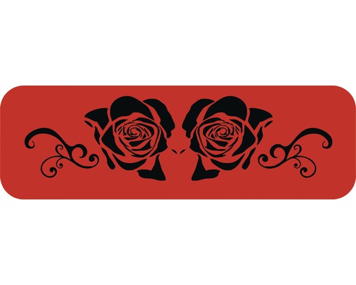 Dekoratives Rosenmuster für Wandgestaltung